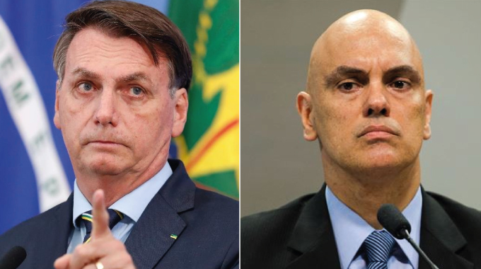 Presidente Bolsonaro processa Alexandre de Moraes no STF por abuso de autoridade