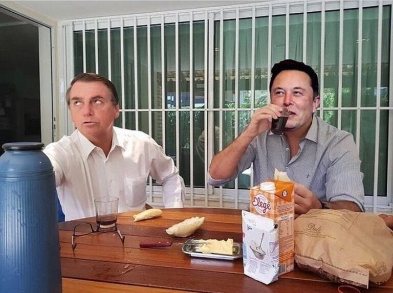 Os melhores ‘memes’ do encontro entre Elon Musk e Bolsonaro