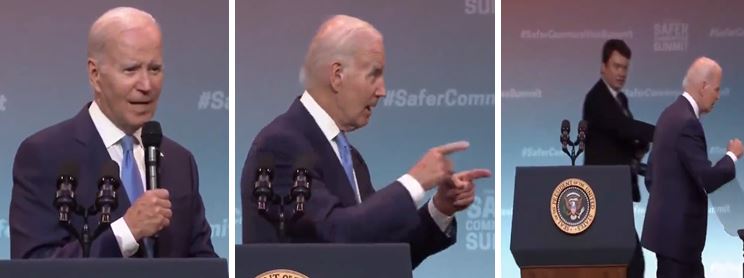 Gafe: Biden encerra discurso dizendo “Deus salve a rainha”