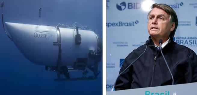 Bolsonaro diz que imprensa já o acusa da tragédia com o submarino do Titanic