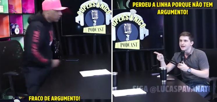 Debate ‘esquerda x direita’ em podcast quase termina em agressão física