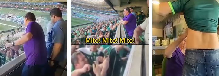 Bolsonaro vai ao Allianz Parque para ver Palmeiras x Botafogo e recebe carinho da torcida