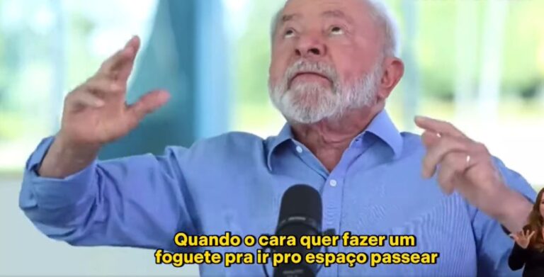 Lula critica quem ‘vai para o espaço passear’