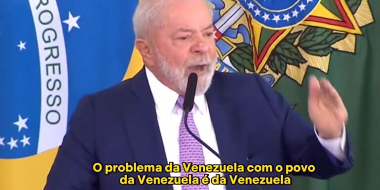 “Problema da Venezuela com o povo venezuelano é da Venezuela”, diz Lula