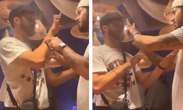 Filhos do cantor Leonardo se provocam em festa por rixa política