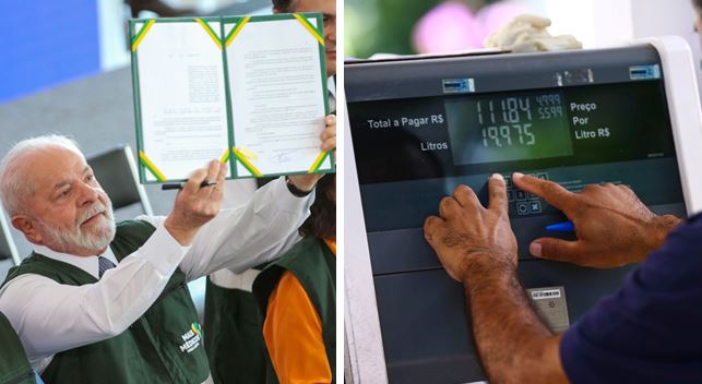 Gasolina fica mais cara nos primeiros 6 meses de Lula (PT)