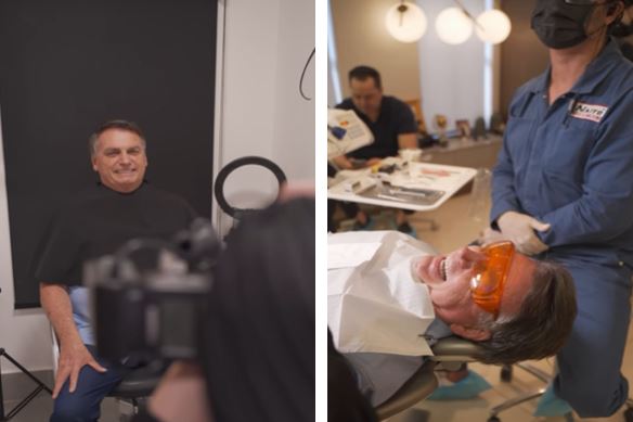 Bolsonaro faz harmonização orofacial
