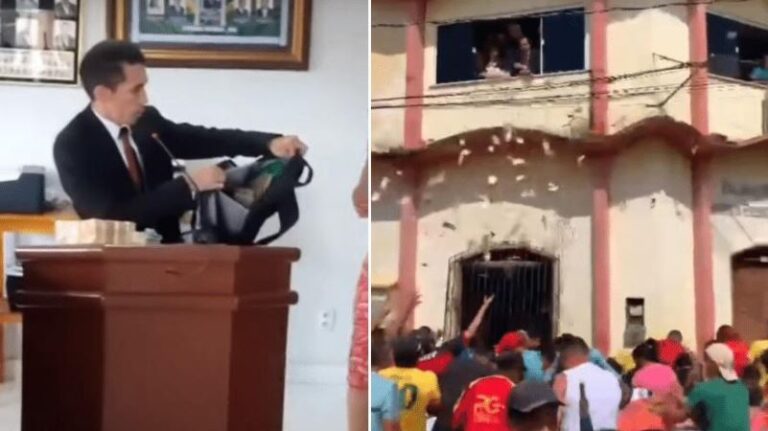 Vereador acusa prefeito de suborno e joga R$ 300 mil pela janela da Câmara