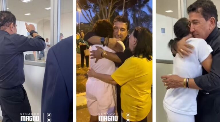 Senador Magno Malta acompanha libertação de presos do ‘8 de Janeiro’