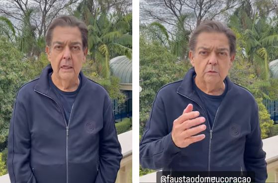 Já em casa, Faustão agradece a fãs e família de doador: ‘Tive sorte’