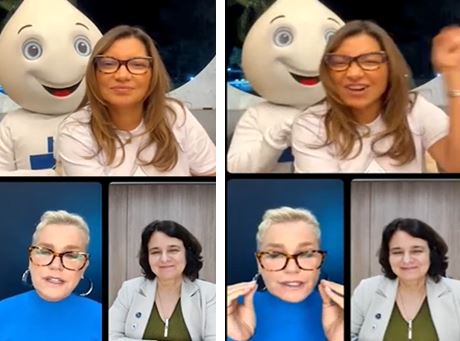 Xuxa xinga internauta de “idiota e imbecil” em live com Janja
