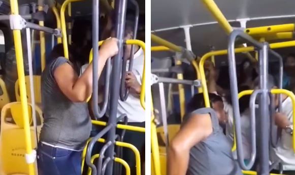 Passageira fica com cabeça presa em ‘catraca antipulo’ de ônibus no Recife