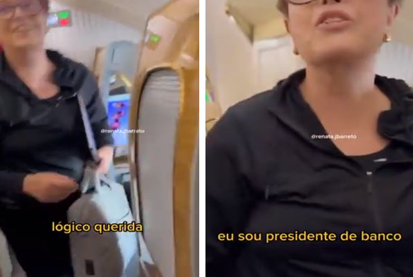 Dilma rebate passageira sobre voar de 1ª classe: “Sou presidente de banco, querida”