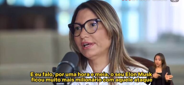 Janja diz que “seu Elon Musk” ficou “muito mais milionário” com ataque hacker a seu perfil