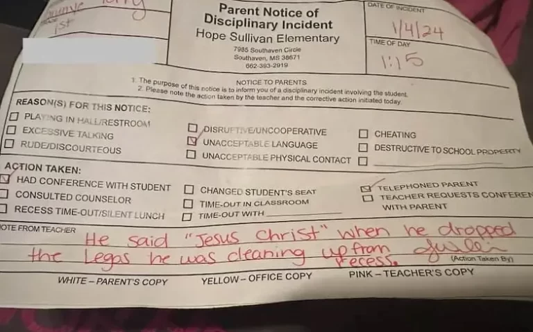 Escola no Mississippi gera polêmica ao advertir aluno por dizer ‘Jesus Cristo’