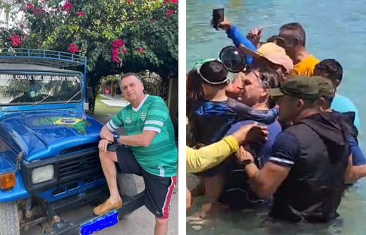 Você viu? No réveillon, ex-presidente Bolsonaro vai a praia paradisíaca de Alagoas