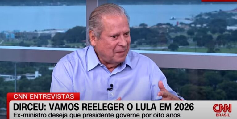 Dirceu à CNN: “não subestimaria a Michelle como candidata”