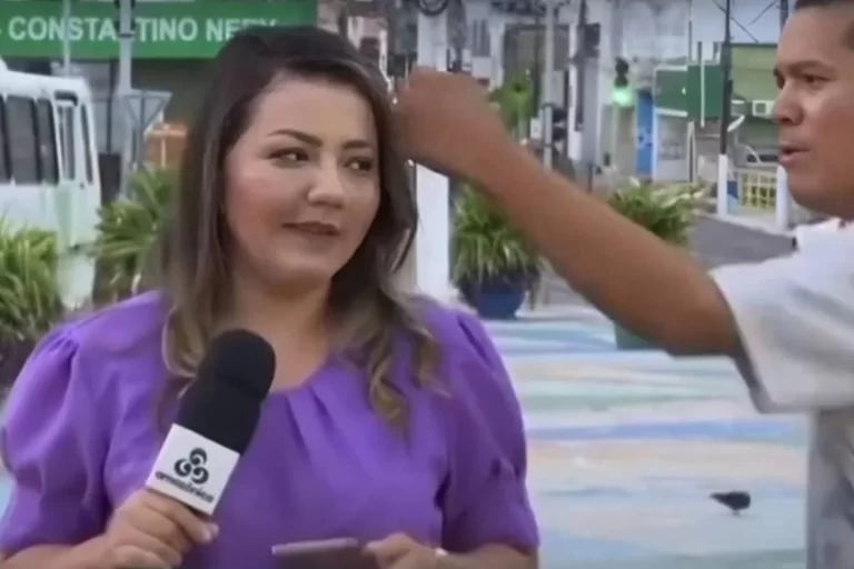 Repórter da TV Globo Amazonas leva soco ao vivo