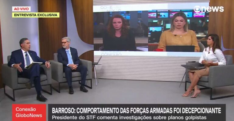 ‘Para Barroso, “má liderança” de Bolsonaro trouxe “general em palanque”