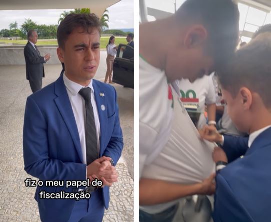 Nikolas Ferreira vai a evento do Governo e é tietado por alunos