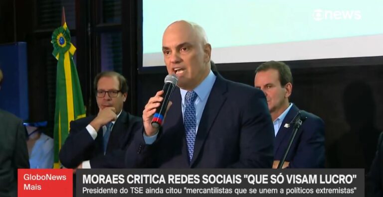 Moraes diz que ‘soberania brasileira’ está ‘sob ataque’ de ‘mercantilistas estrangeiros’