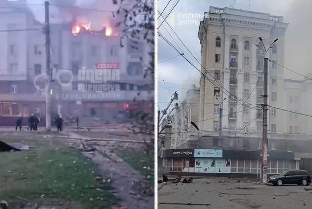 Rússia bombardeia centro da cidade ucraniana de Dnipro; 8 mortos e prédios destruídos