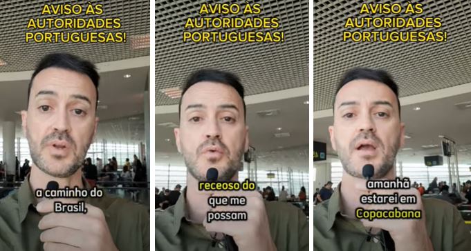 Jornalista português detido em SP volta ao Brasil para ato de Bolsonaro em Copacabana