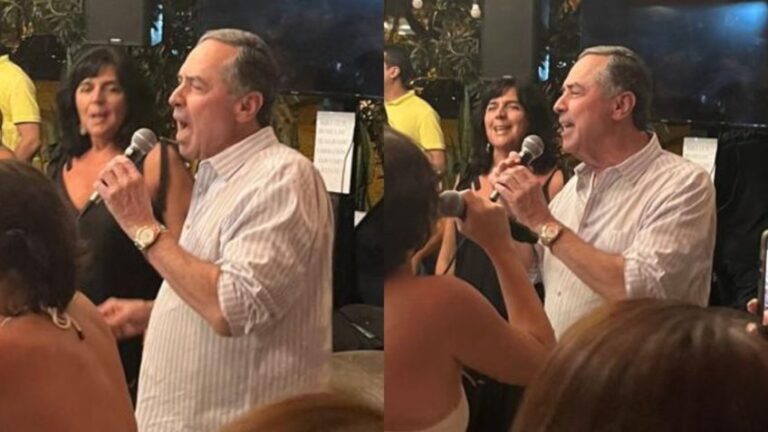 Presidente do STF cai no samba em bar de Brasília: “é hoje o dia, da alegria”