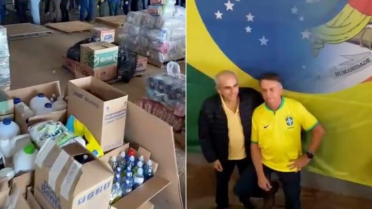 Em Rio Claro (SP), Bolsonaro organiza 2º dia de campanha de doações para o RS