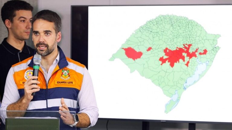 “Será o maior desastre da história do Rio Grande do Sul”, diz Eduardo Leite