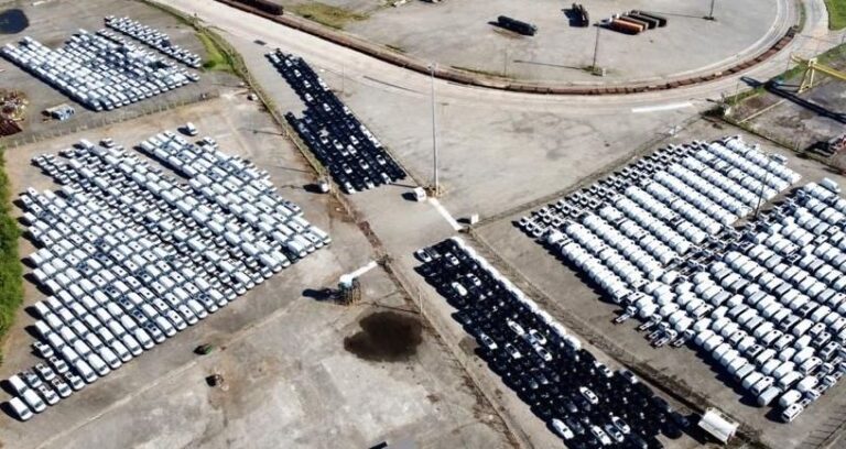 Greve do Ibama acumula contêineres e carros em portos