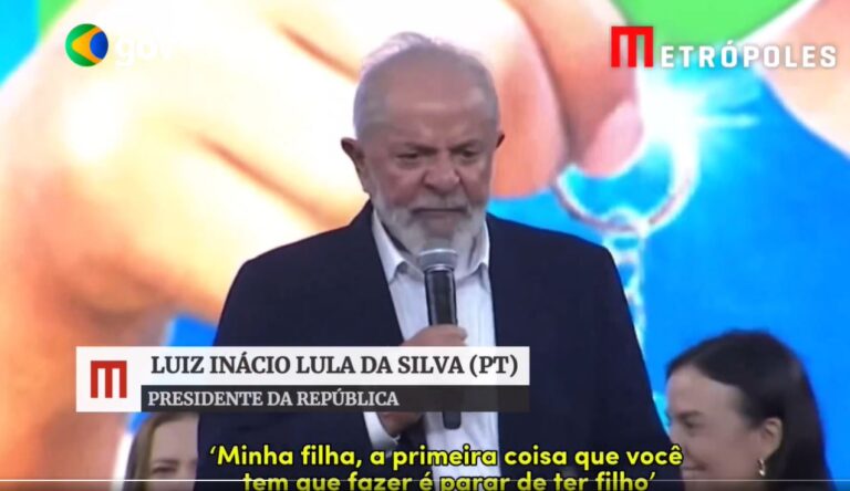 “A primeira coisa que você tem que fazer é parar de ter filho”, diz Lula para mãe de três beneficiada pelo ‘Minha Casa, Minha Vida’