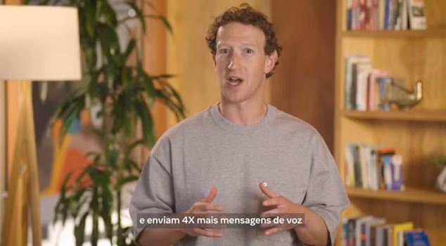 Brasil envia 4x mais áudios no WhatsApp do que qualquer outro país, diz Mark Zuckerberg