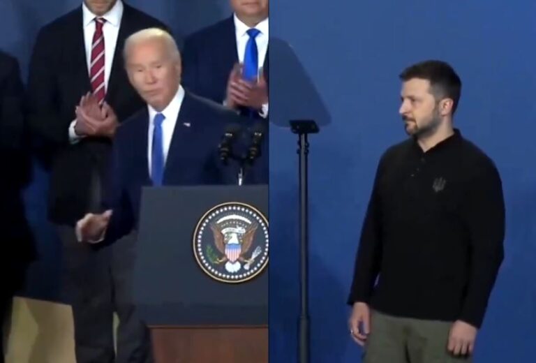 Biden apresenta Zelensky como “presidente Putin” em solenidade da Otan