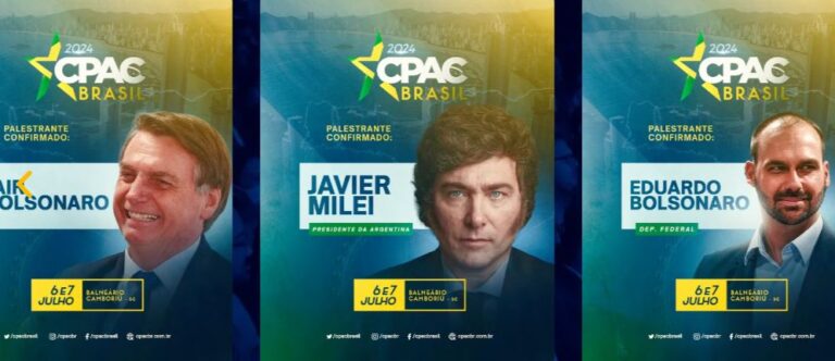 Com presença de Javier Milei, CPAC Brasil começa hoje (6)
