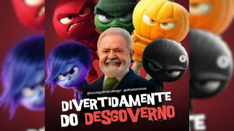 Partido Liberal (PL) ironiza governo Lula com ‘memes’ do filme ‘Divertidamente’