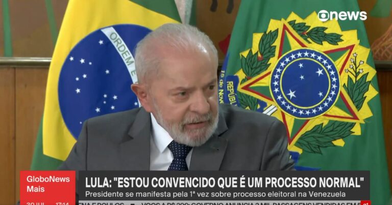 Lula se manifesta sobre eleição na Venezuela: “nada de anormal”