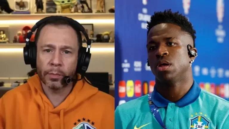 Vinícius Jr. dispara contra Tiago Leifert e rebate jornalista após comentário
