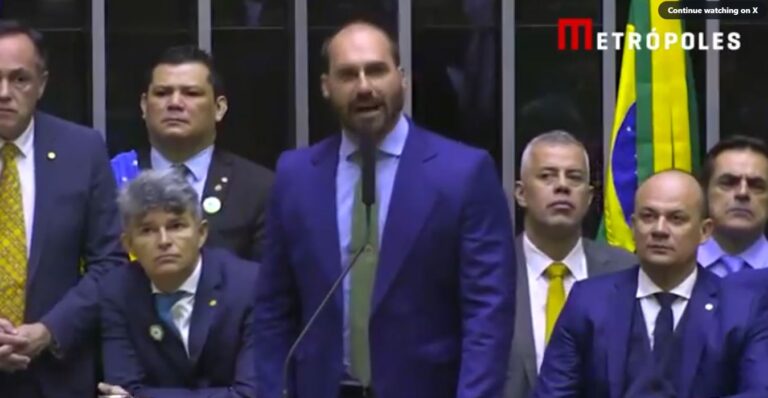Eduardo Bolsonaro quer anulação de processos conduzidos por Alexandre de Moraes