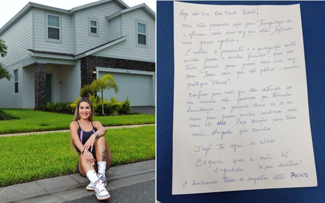 Em carta após prisão, Deolane diz que “mãe tá enjaulada. Só para descontrair”