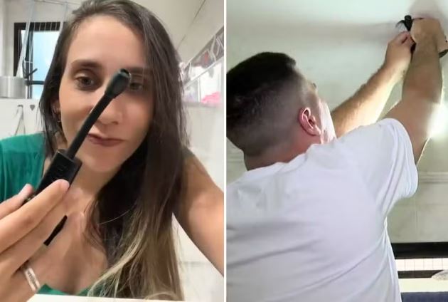 Casal encontra câmera escondida no teto do banheiro de apartamento onde mora há 4 anos
