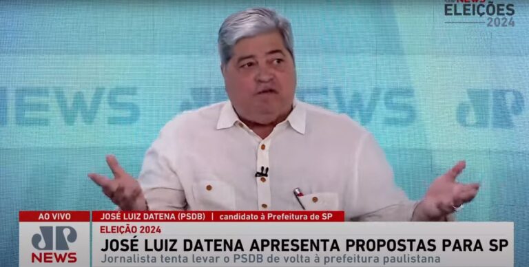 Datena critica proposta do próprio plano de governo: “quem escreveu, fez errado”