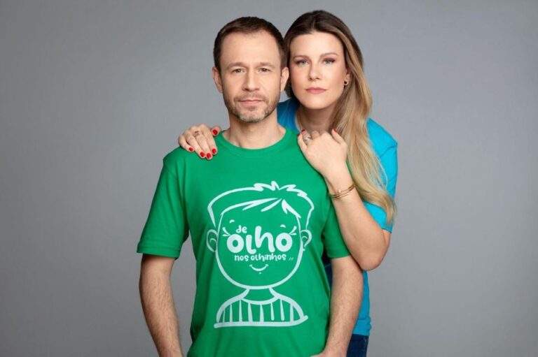 Tiago Leifert e Daiana Garbin comandam mais uma edição da campanha De Olho nos Olhinhos