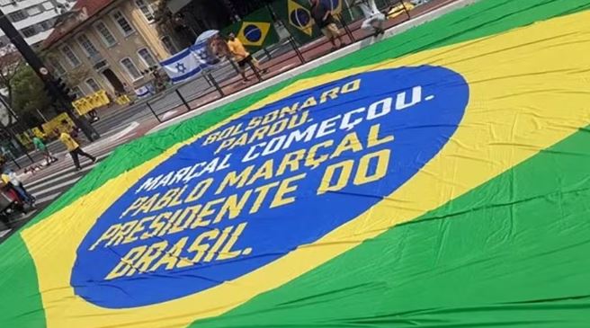 Marçal nega ser autor de bandeira na Paulista, acusa Nunes, que aciona Polícia