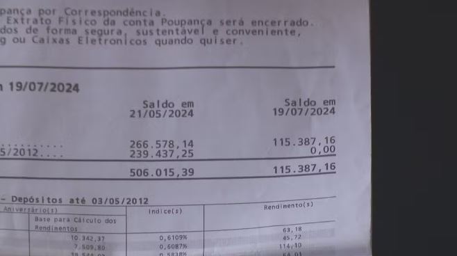 Banco devolve dinheiro a casal de idosos que teve R$ 500 mil retirados da poupança