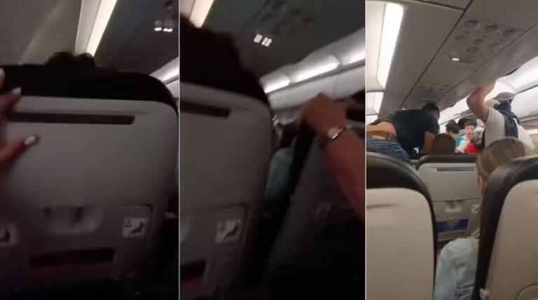 Orações e desespero: vídeo mostra passageiros em pânico no momento em que avião é atingido por tempestade na Colômbia