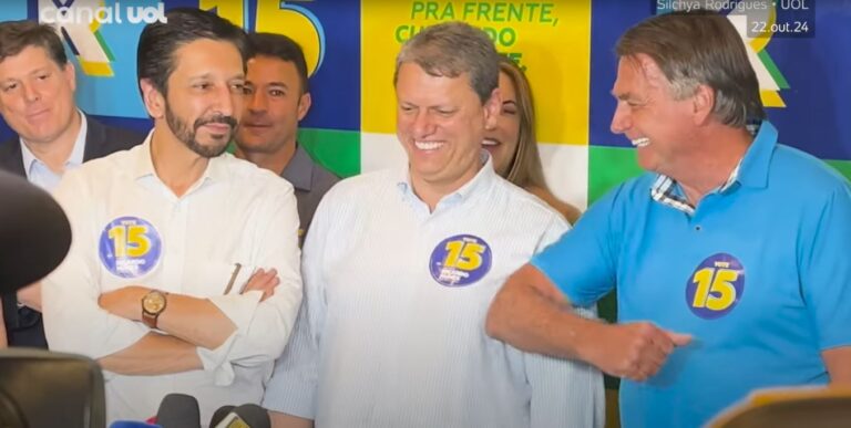 Ao lado de Tarcísio, Bolsonaro diz que será candidato à presidência em 2026