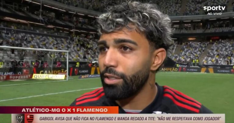 Campeão, Gabigol anuncia saída do Flamengo e critica Tite: “mão me respeitou como jogador”