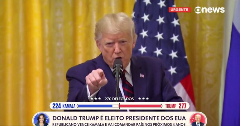 Trump conquista mais de 270 delegados e volta à Casa Branca