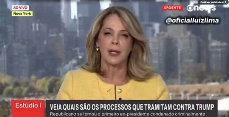 Jornalista da Globo diz que vitória de Trump é “desmoralização da democracia”